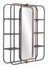 Alice Mirror Shelf Antique Gray