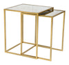 Calais Nesting Tables (2 - Piece) Gold - Cozy Roots Decor