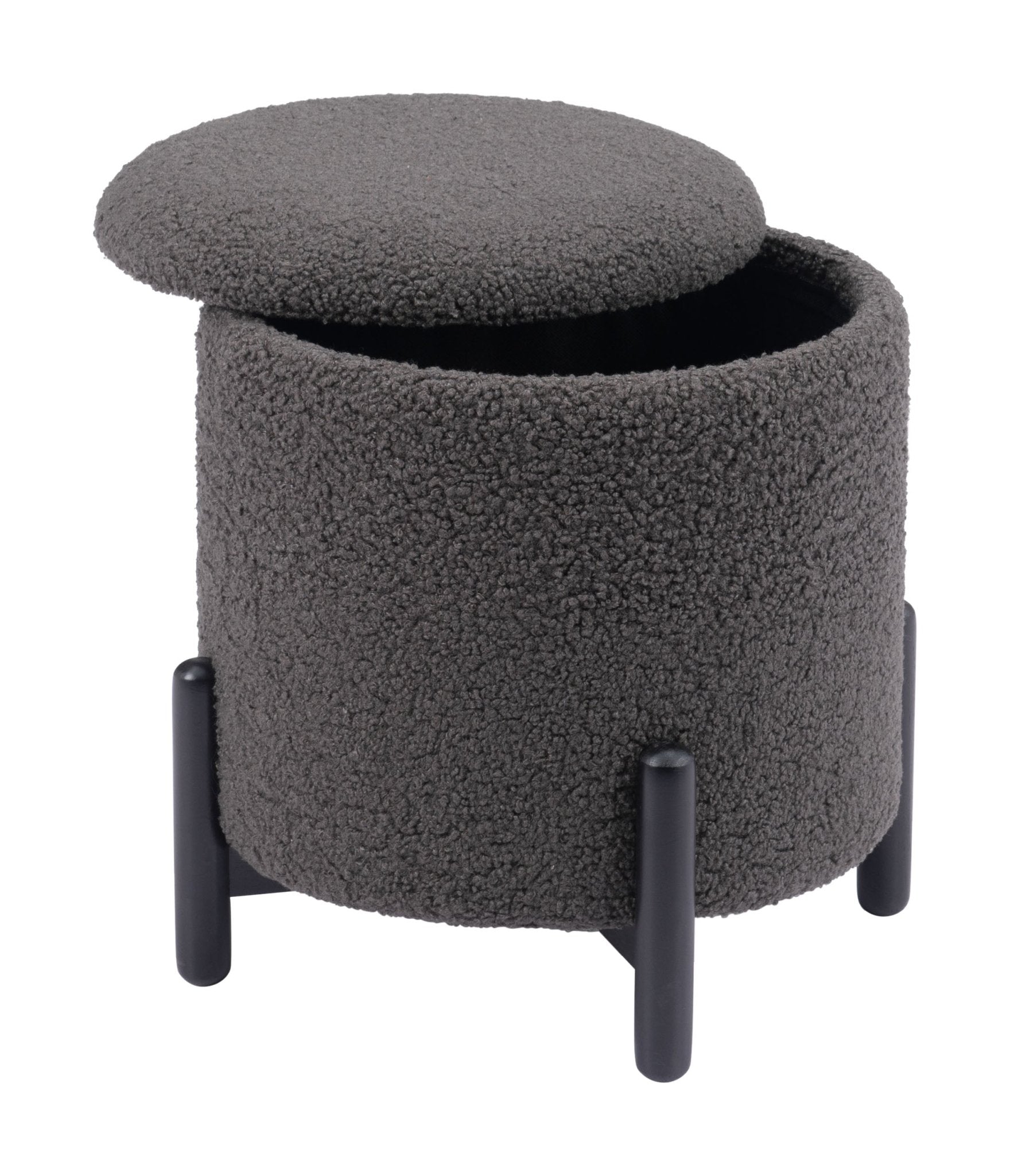 Calistoga Storage Ottoman Dark Gray - Cozy Roots Decor