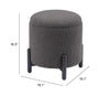 Calistoga Storage Ottoman Dark Gray - Cozy Roots Decor