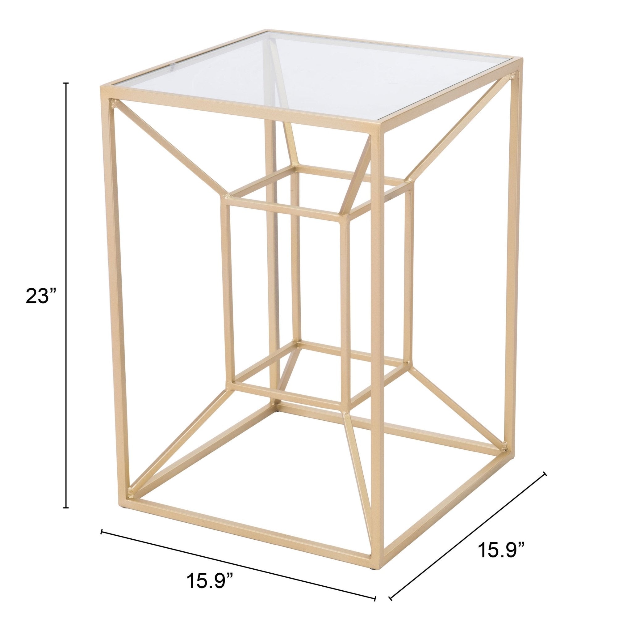 Canyon Side Table Gold - Cozy Roots Decor
