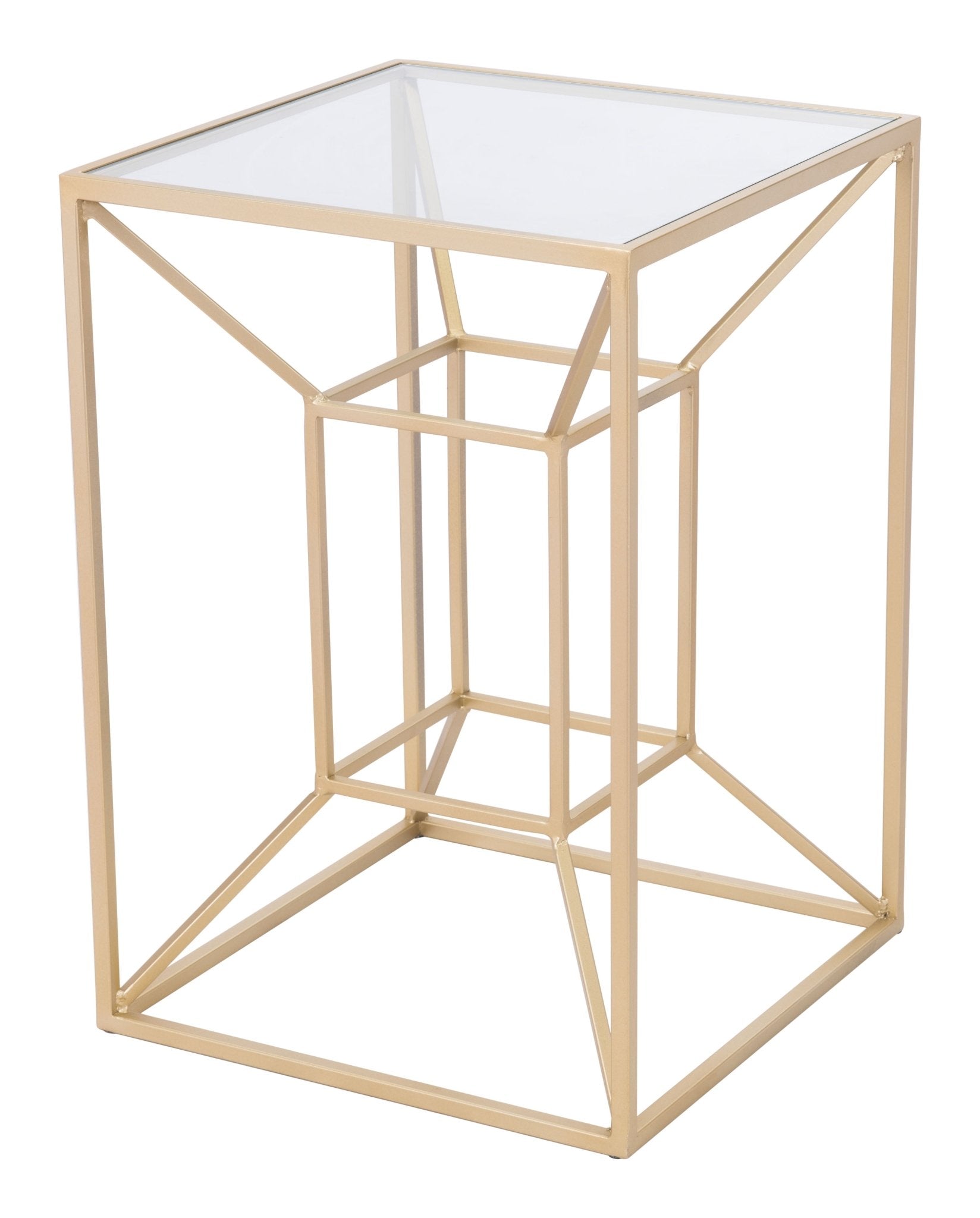 Canyon Side Table Gold - Cozy Roots Decor