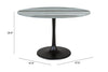 Central City Dining Table Gray & Black - Cozy Roots Decor