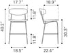 Charon Barstool (Set of 2) Vintage Brown - Cozy Roots Decor