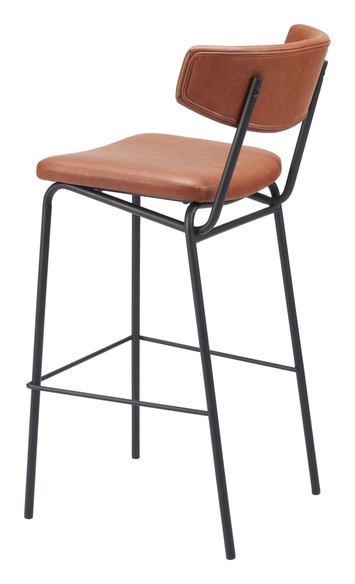 Charon Barstool (Set of 2) Vintage Brown - Cozy Roots Decor