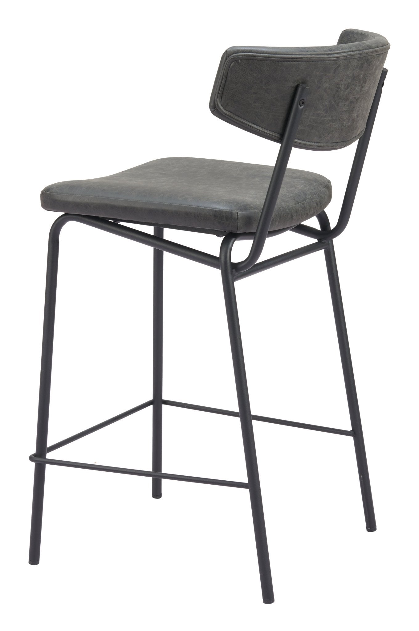 Charon Counter Stool (Set of 2) Vintage Black - Cozy Roots Decor