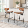 Charon Counter Stool (Set of 2) Vintage Brown - Cozy Roots Decor