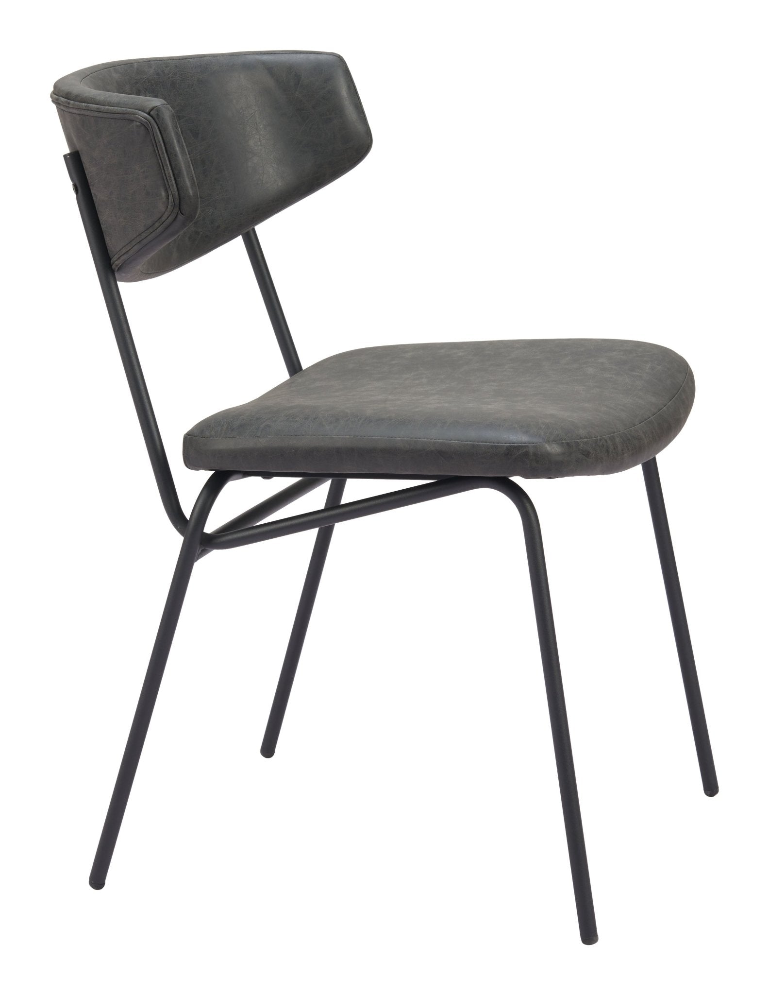 Charon Dining Chair (Set of 2) Vintage Black - Cozy Roots Decor