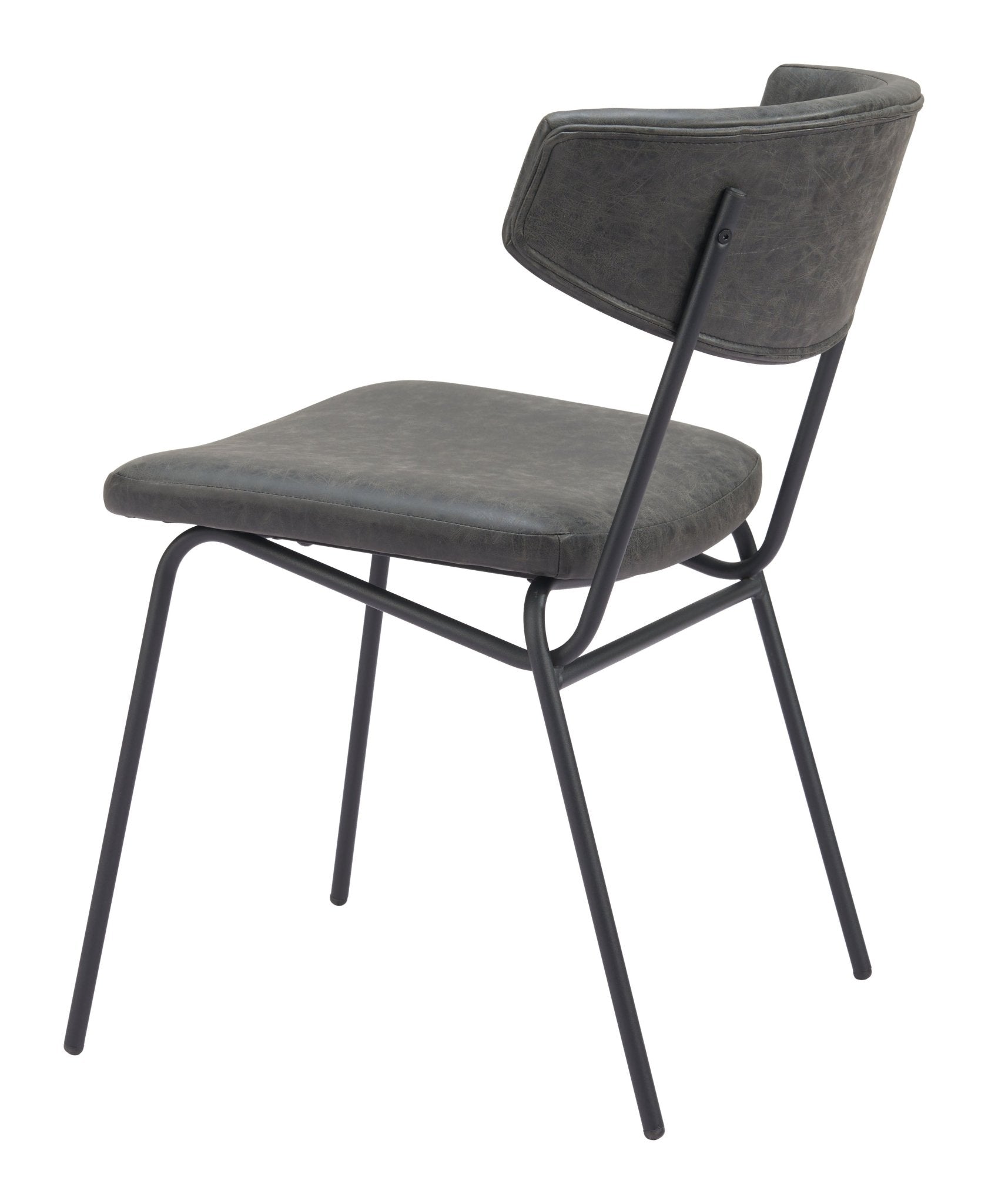 Charon Dining Chair (Set of 2) Vintage Black - Cozy Roots Decor