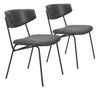 Charon Dining Chair (Set of 2) Vintage Black - Cozy Roots Decor