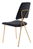 Chloe Dining Chair (Set of 2) Black & Gold - Cozy Roots Decor