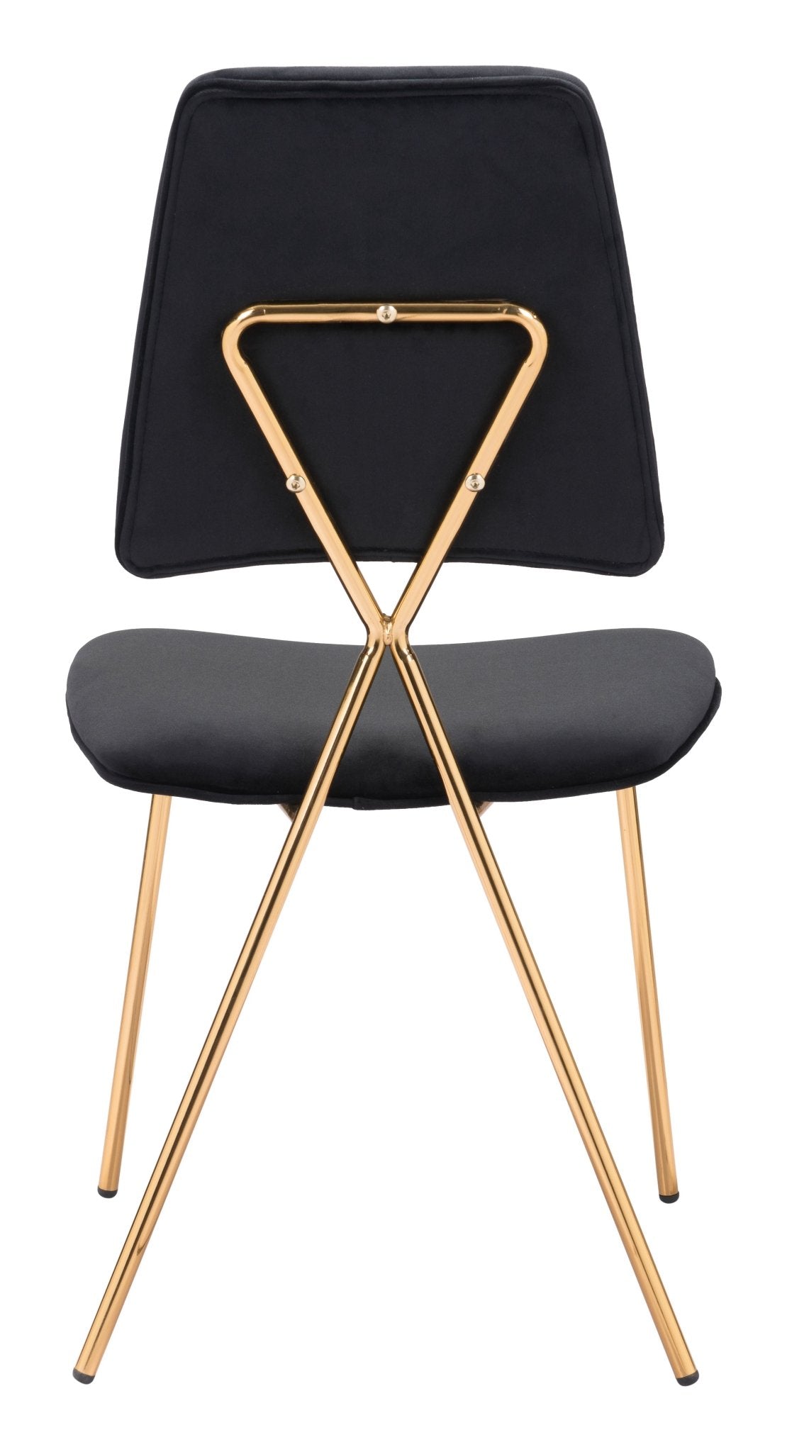 Chloe Dining Chair (Set of 2) Black & Gold - Cozy Roots Decor
