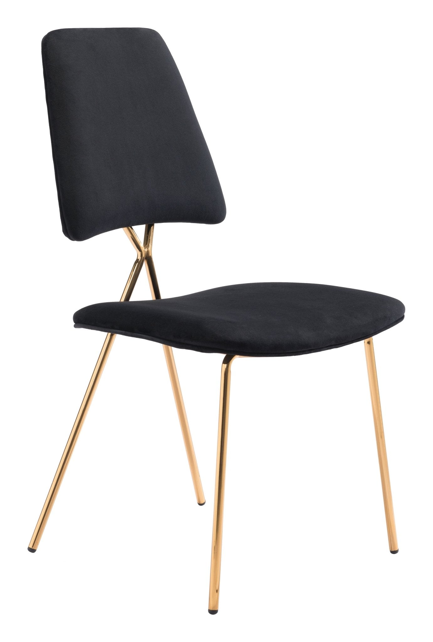 Chloe Dining Chair (Set of 2) Black & Gold - Cozy Roots Decor