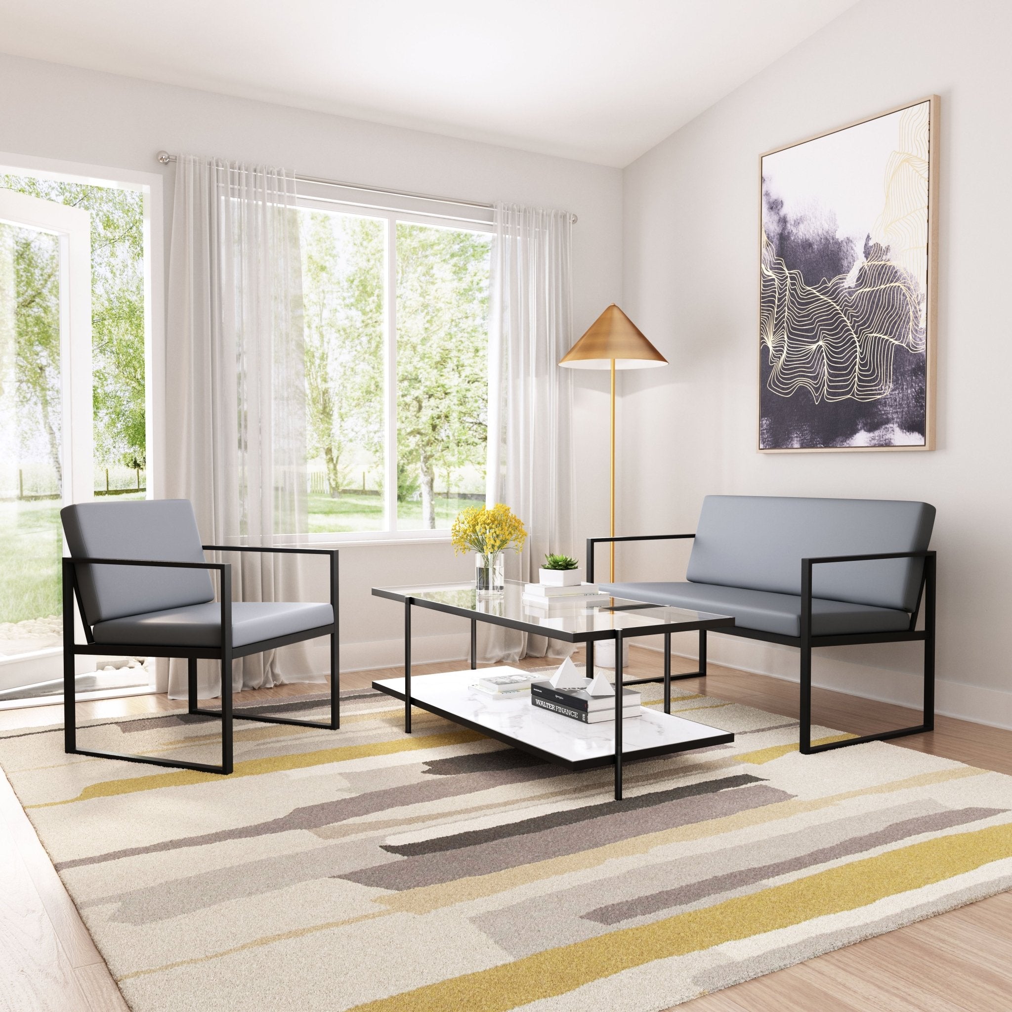Claremont Sofa Gray - Cozy Roots Decor