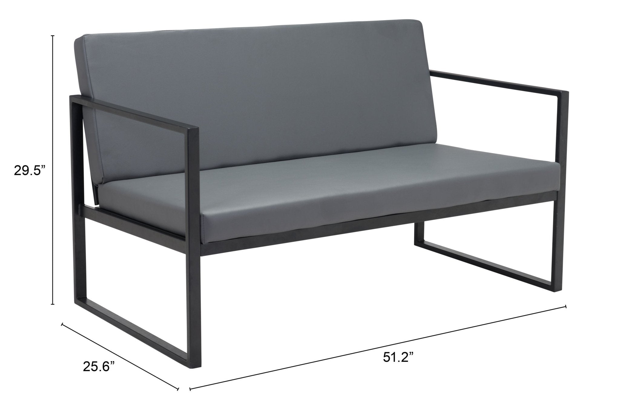 Claremont Sofa Gray - Cozy Roots Decor