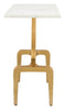Clement Side Table White & Gold - Cozy Roots Decor