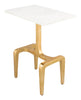 Clement Side Table White & Gold - Cozy Roots Decor