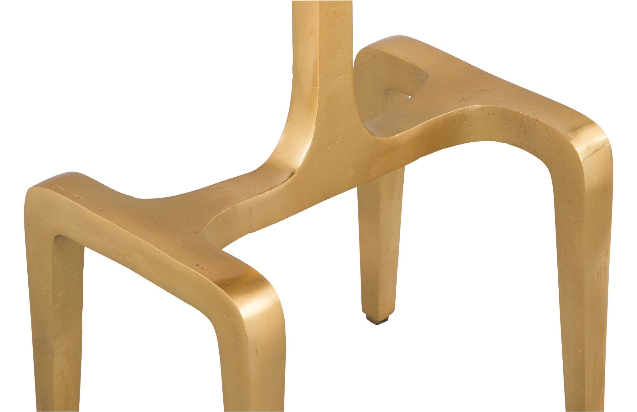 Clement Side Table White & Gold - Cozy Roots Decor