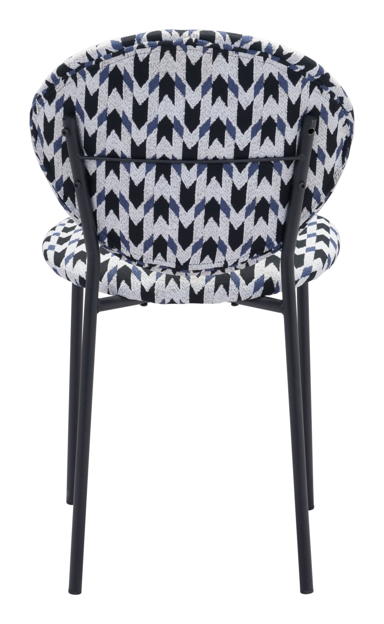 Clyde Dining Chair (Set of 2) Geometric Print & Black - Cozy Roots Decor