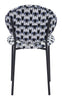 Clyde Dining Chair (Set of 2) Geometric Print & Black - Cozy Roots Decor