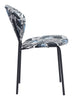 Clyde Dining Chair (Set of 2) Leaf Print & Black - Cozy Roots Decor