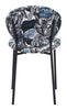 Clyde Dining Chair (Set of 2) Leaf Print & Black - Cozy Roots Decor