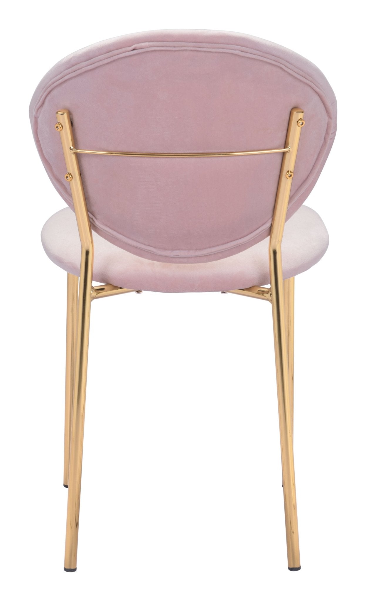 Clyde Dining Chair (Set of 2) Pink & Gold - Cozy Roots Decor