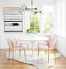 Clyde Dining Chair (Set of 2) Pink & Gold - Cozy Roots Decor