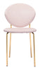 Clyde Dining Chair (Set of 2) Pink & Gold - Cozy Roots Decor