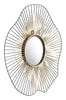 Comet Round Mirror Black & Gold - Cozy Roots Decor