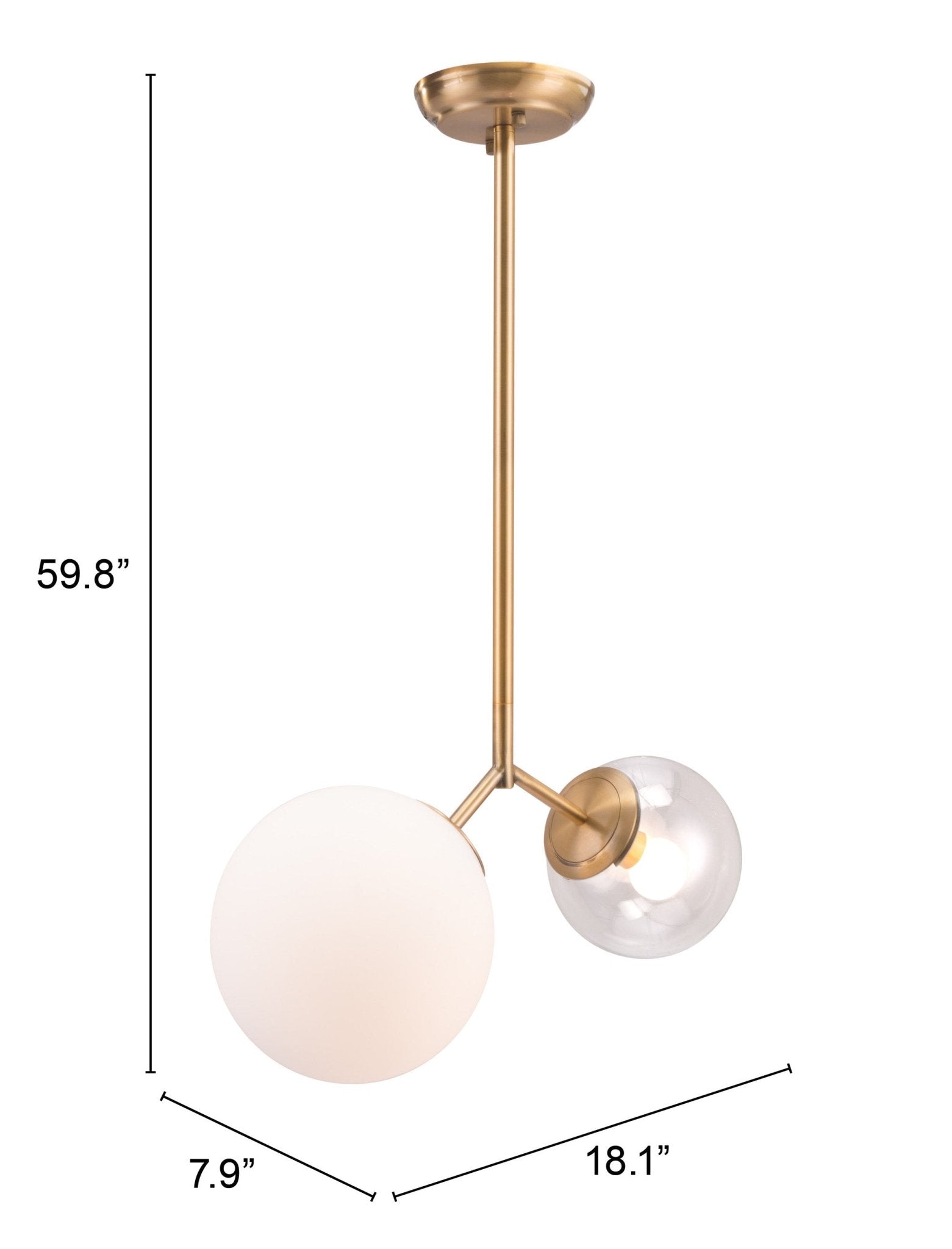 Constance Ceiling Lamp Brass - Cozy Roots Decor