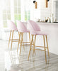 Cozy Barstool Pink & Gold - Cozy Roots Decor