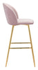 Cozy Barstool Pink & Gold - Cozy Roots Decor