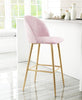 Cozy Barstool Pink & Gold - Cozy Roots Decor