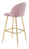 Cozy Barstool Pink & Gold - Cozy Roots Decor
