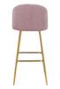 Cozy Barstool Pink & Gold - Cozy Roots Decor