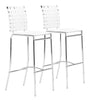 Criss Cross Barstool (Set of 2) White - Cozy Roots Decor