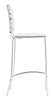 Criss Cross Counter Stool (Set of 2) White - Cozy Roots Decor