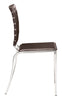 Criss Cross Dining Chair (Set of 4) Espresso - Cozy Roots Decor