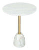 Cynthia Side Table White & Gold - Cozy Roots Decor