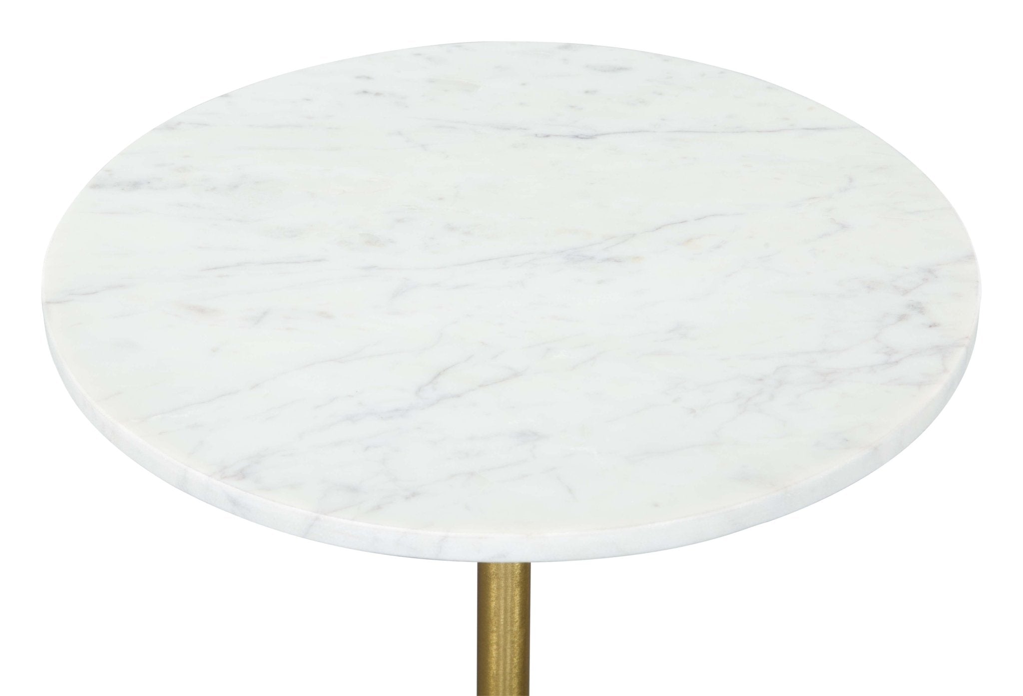 Cynthia Side Table White & Gold - Cozy Roots Decor