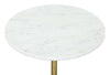 Cynthia Side Table White & Gold - Cozy Roots Decor
