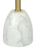 Cynthia Side Table White & Gold - Cozy Roots Decor