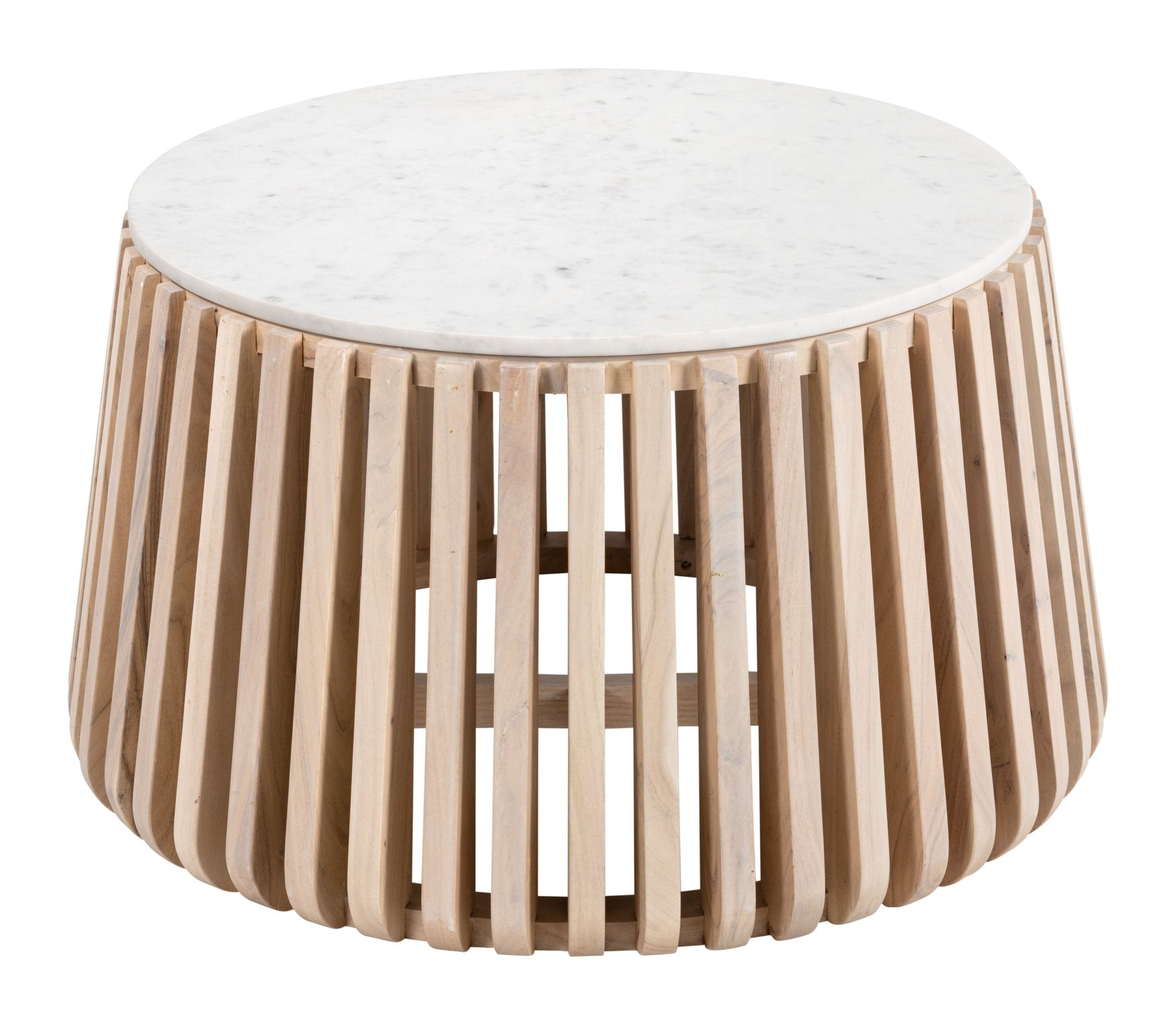 Cyprus Coffee Table White & Natural - Cozy Roots Decor