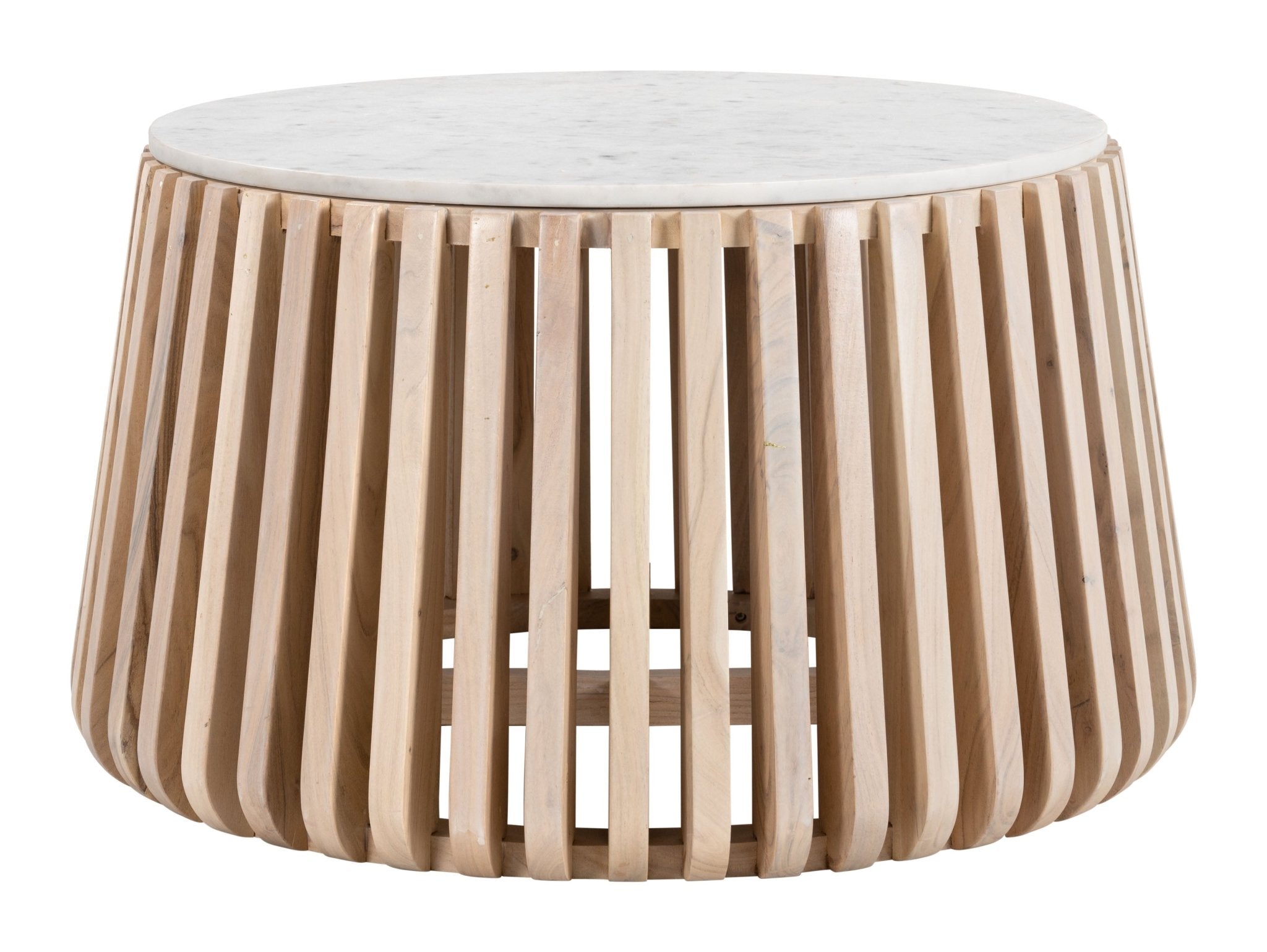 Cyprus Coffee Table White & Natural - Cozy Roots Decor