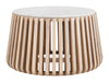 Cyprus Coffee Table White & Natural - Cozy Roots Decor