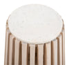 Cyprus Side Table White & Natural - Cozy Roots Decor