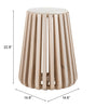 Cyprus Side Table White & Natural - Cozy Roots Decor