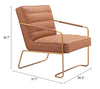 Dallas Accent Chair Vintage Brown - Cozy Roots Decor
