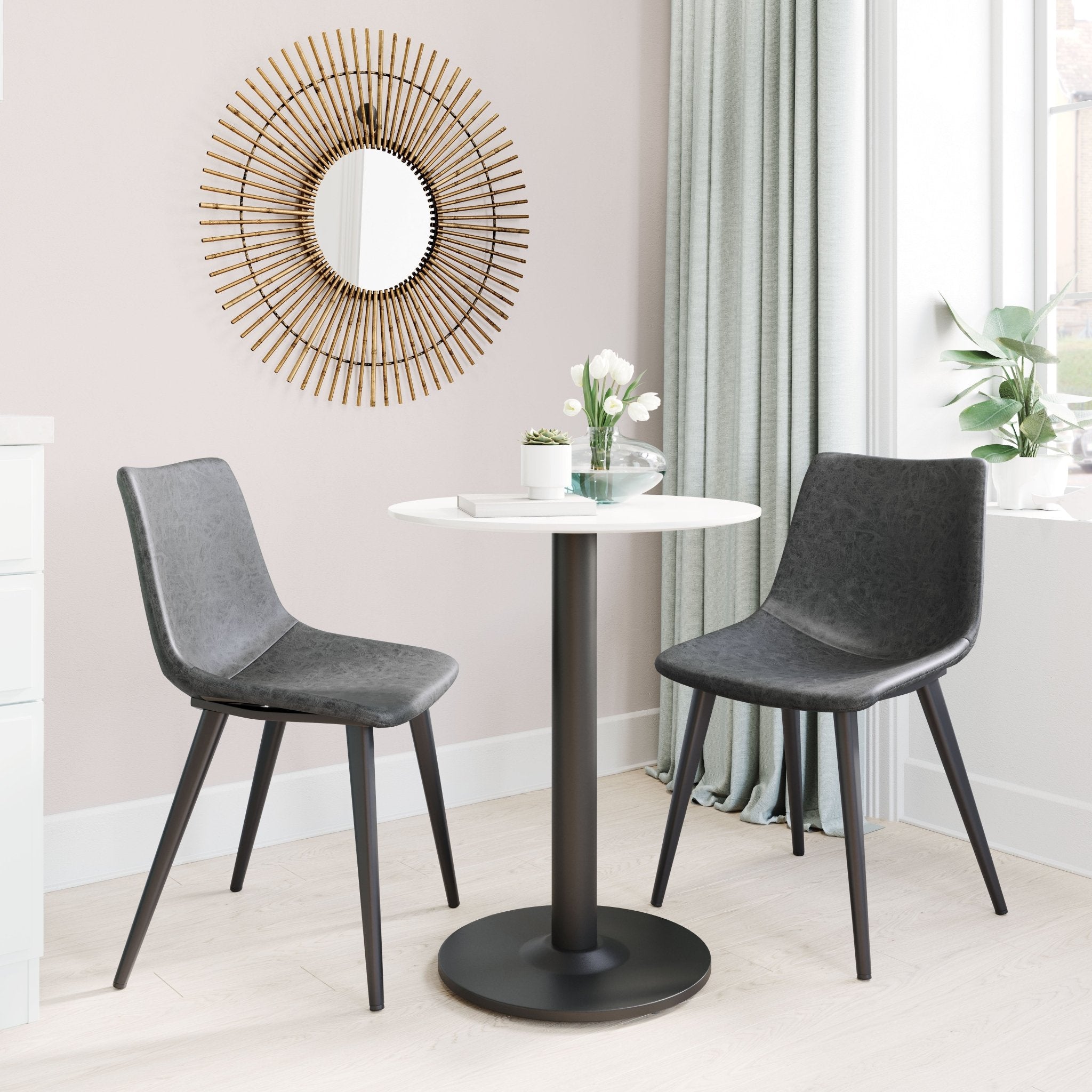 Daniel Dining Chair (Set of 2) Vintage Black - Cozy Roots Decor